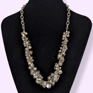 Vera Wang Metallic Cluster Bead Necklace